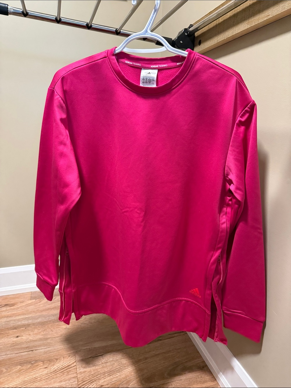 adidas Bright Pink Crewneck Sweatshirt